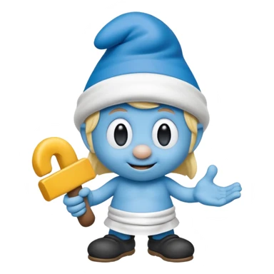 smart smurf  sticker