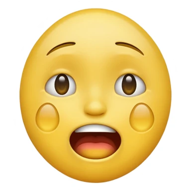A cry laugh emoji that is more crying than laughing sticker