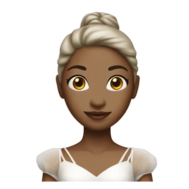 Ballerina with white outfit sticker