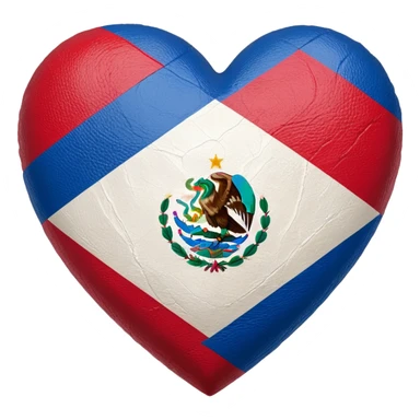 Heart made with the flag of Nicaragua sticker