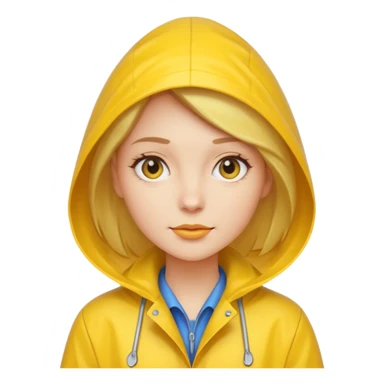 Raincoat Pedestrian woman sticker