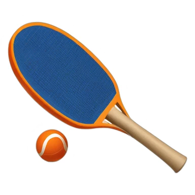 table tennis bat made with pretzel sticker