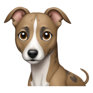 Create a brindle whippet emoji sticker