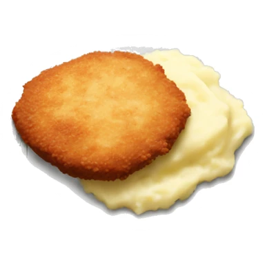 Cutlet with mashed potatoes sticker