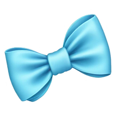 Baby blue bow sticker