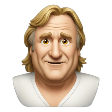 Gérard Depardieu vin rouge sticker