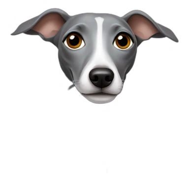 Grey Italian greyhound sticker