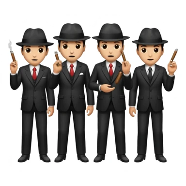 4 mafia members sticker