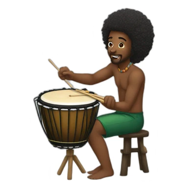 afrotropical percussions sticker