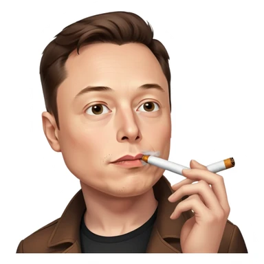 elon smoking weed sticker