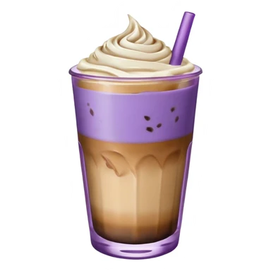 iced lavender and coffee latte sticker