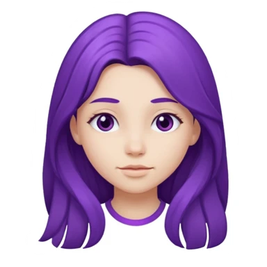 Purple girl sticker