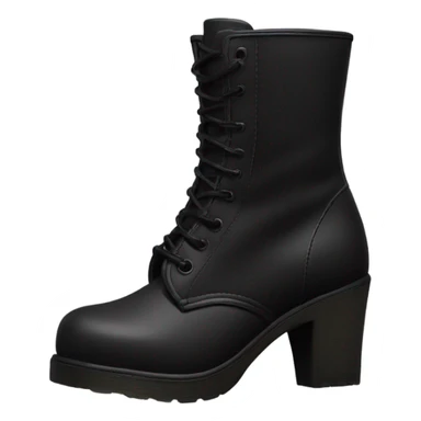 one black dr.marten high heel boot sticker