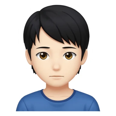 Naruto Anime style boy head no band head sticker