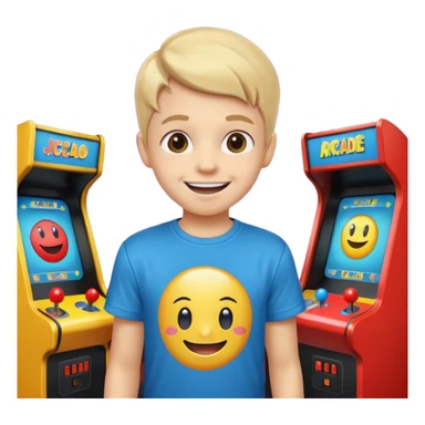 Retro Arcade Kid sticker