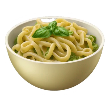 bowl of pesto pasta sticker