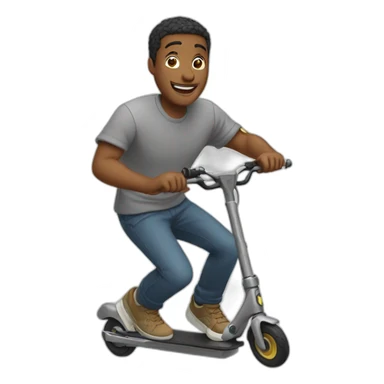 Man doing freestyle Scooter tricks sticker