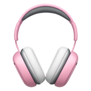 Pink Airpods Max headphones with small Pink bows sticker