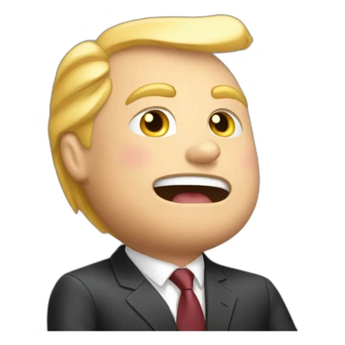 Trump qui embrasse Elon musk  sticker