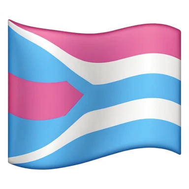 A trans flag with the banned emblem  sticker