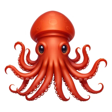 red squid like the 3rd one below sticker