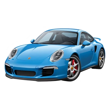 Porsche 911 bleue marine sticker