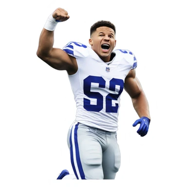 saquon barkley doing a touchdown  sticker