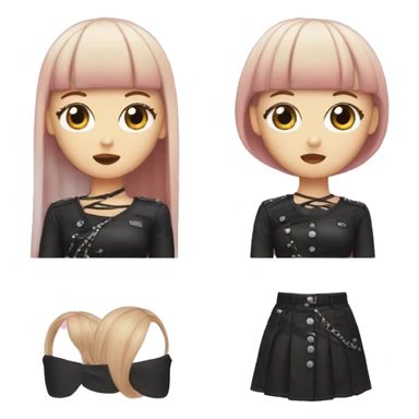 blackpink lisa emoji face sticker