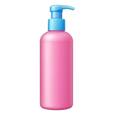 shampoo bottle in pink colour sticker