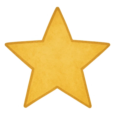 digital illustration of a star, no background sticker