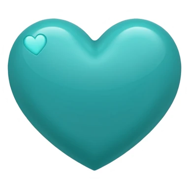 Teal heart with Alana wording sticker