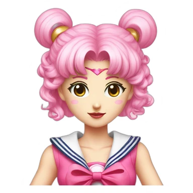 sailor moon pink sticker