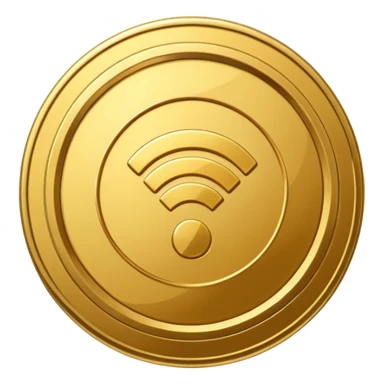 wifi money coin  sticker