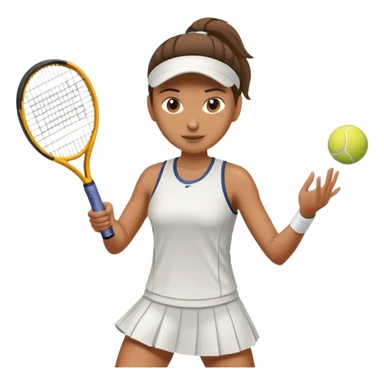 person playing tennis sticker