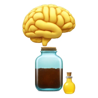 brain in bottle  sticker