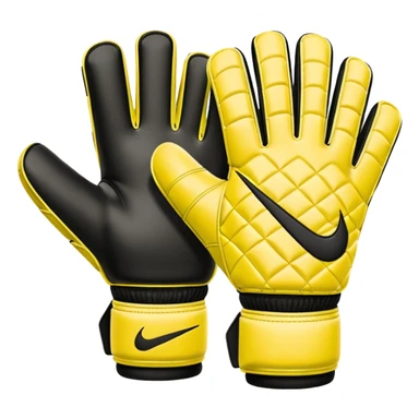 Des gants de gardien de but de foot nike jaune sticker