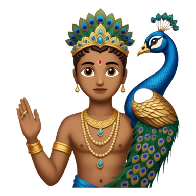 Murugan vel and peocock at back vel also with  sticker