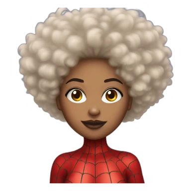 spider-woman Jessica Drew afro hair sticker