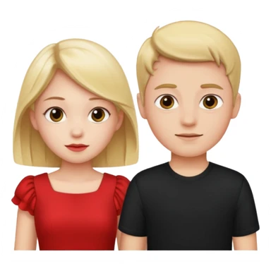 Wow good now just change the colour of dress girl red boy black sticker