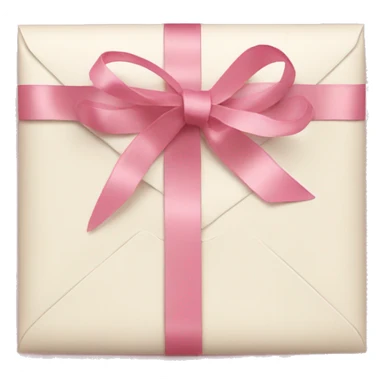 vintage love letters in envelope tied with a baby pink ribbon  sticker