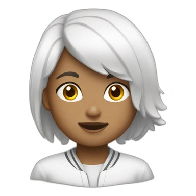 Fille blanche boxe sticker