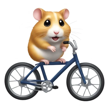 hamster riding bike sticker