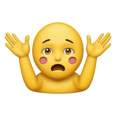 Create an emoji choking with hands sticker