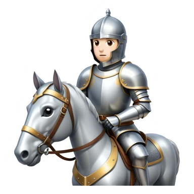 Knight on a horse  sticker