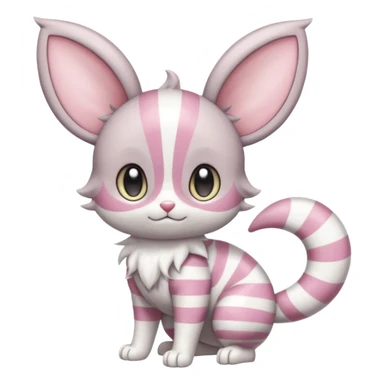  Fey Toony Espurr-Minccino-Skitty-Sprigatito-fusion-hybrid sticker