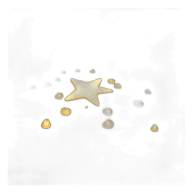 magic star drawn on the ground with candles sticker