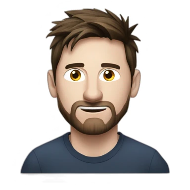 messi sur une fusee sticker