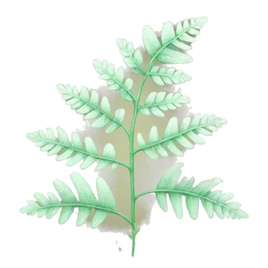 Lacy fern sticker