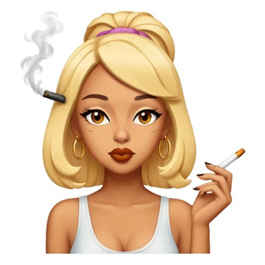doja cat smoking a cigarrete sticker