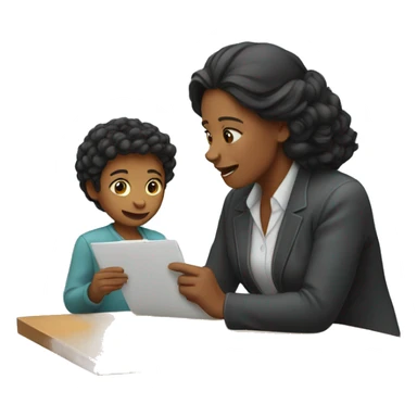 Mom ordering to her son sticker